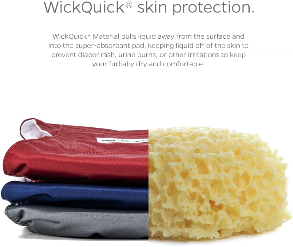 Pet Parents Bandas vientre lavables de alta calidad perros medianos machos