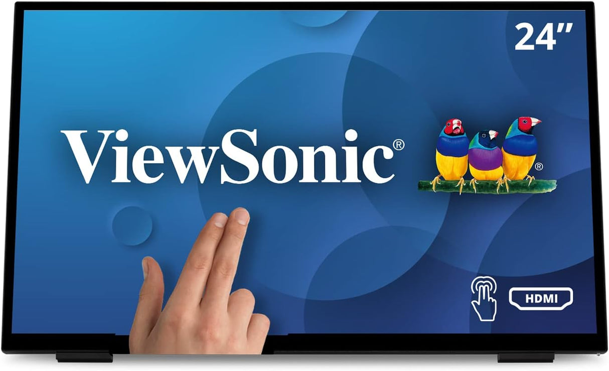 Monitor táctil ViewSonic TD2465 24 1080p, HDMI, USB, ergonómico