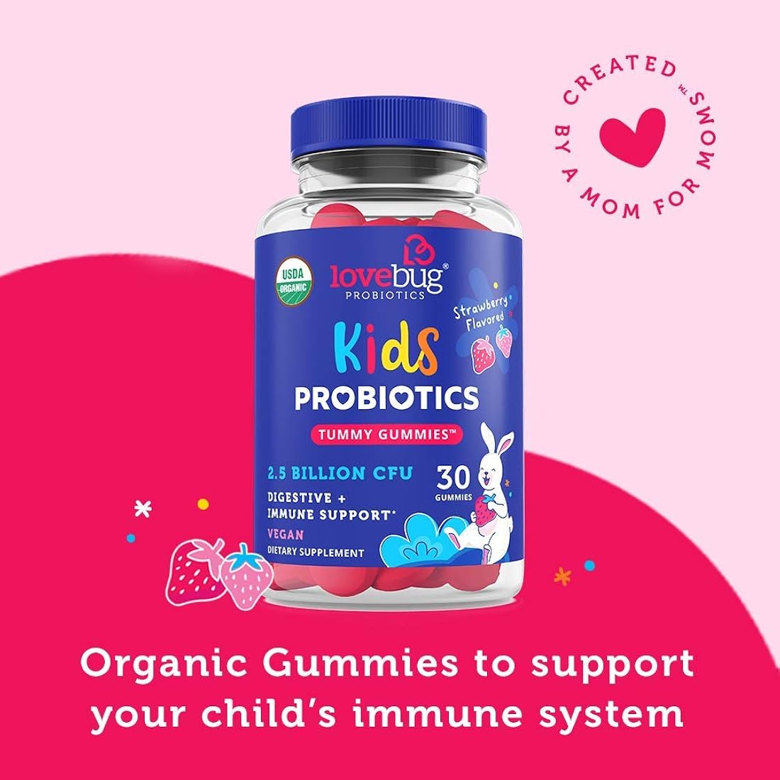 Suplementos probióticas orgánicas veganas a partir de 3 años