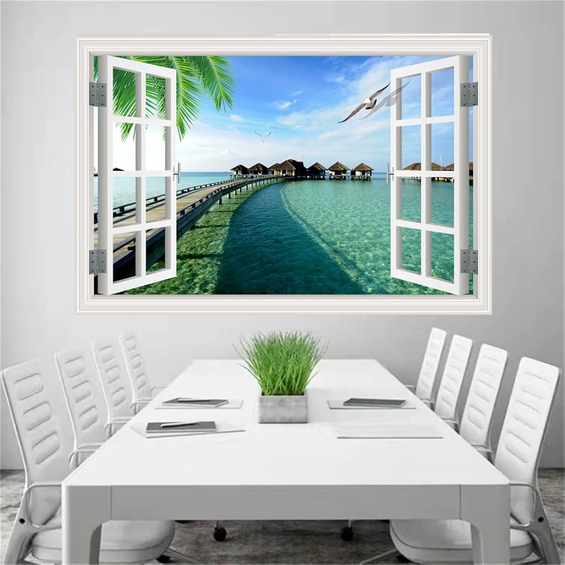 THNWSY Adhesivo autoadhesivo para pared, Maldivas