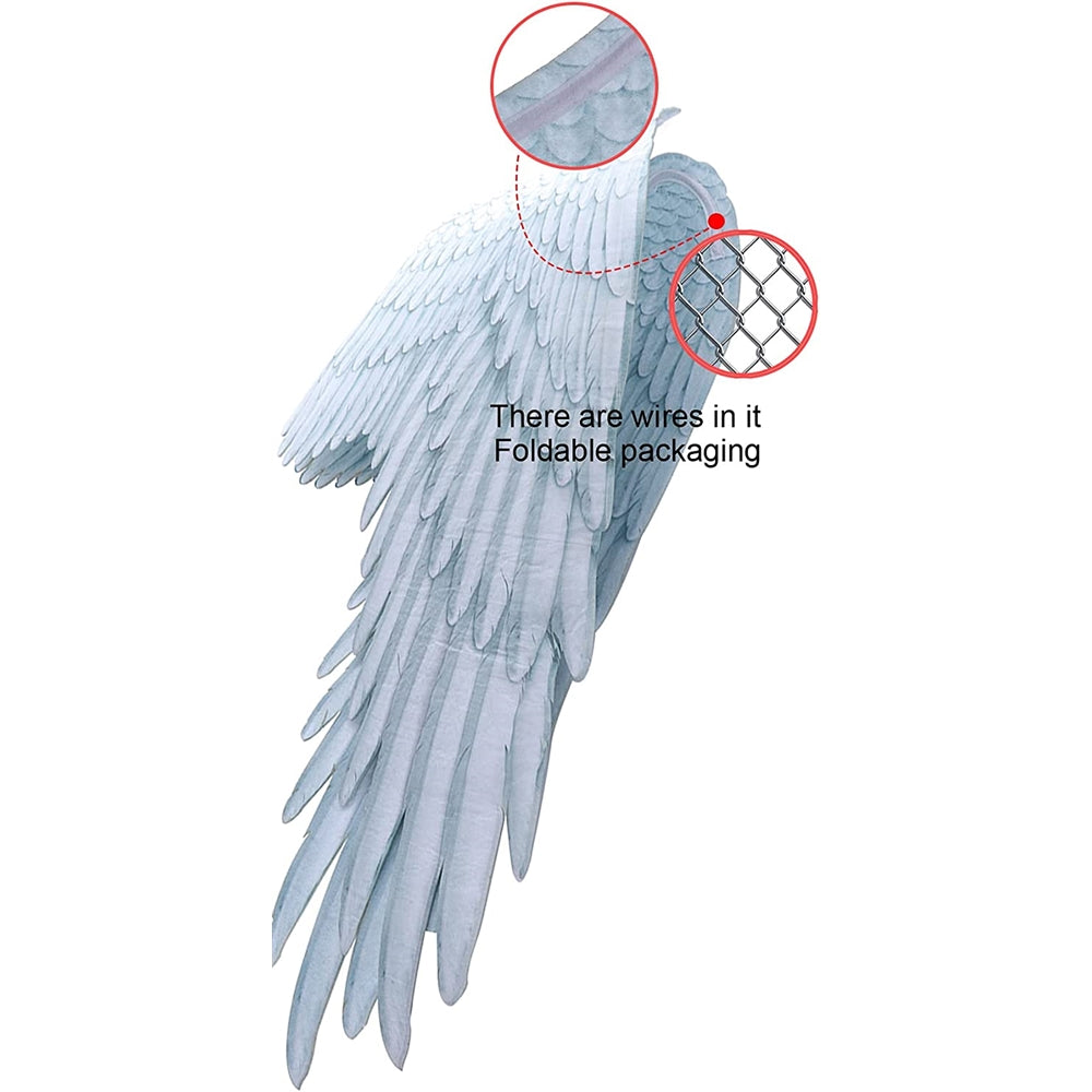 Disfraces de Alas de ángel de tela blanca talla única