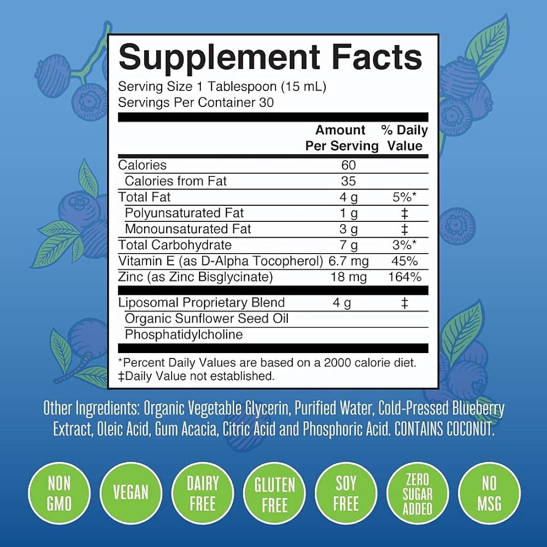 Suplementos de zinc con vitamina E apoyo inmunologicos