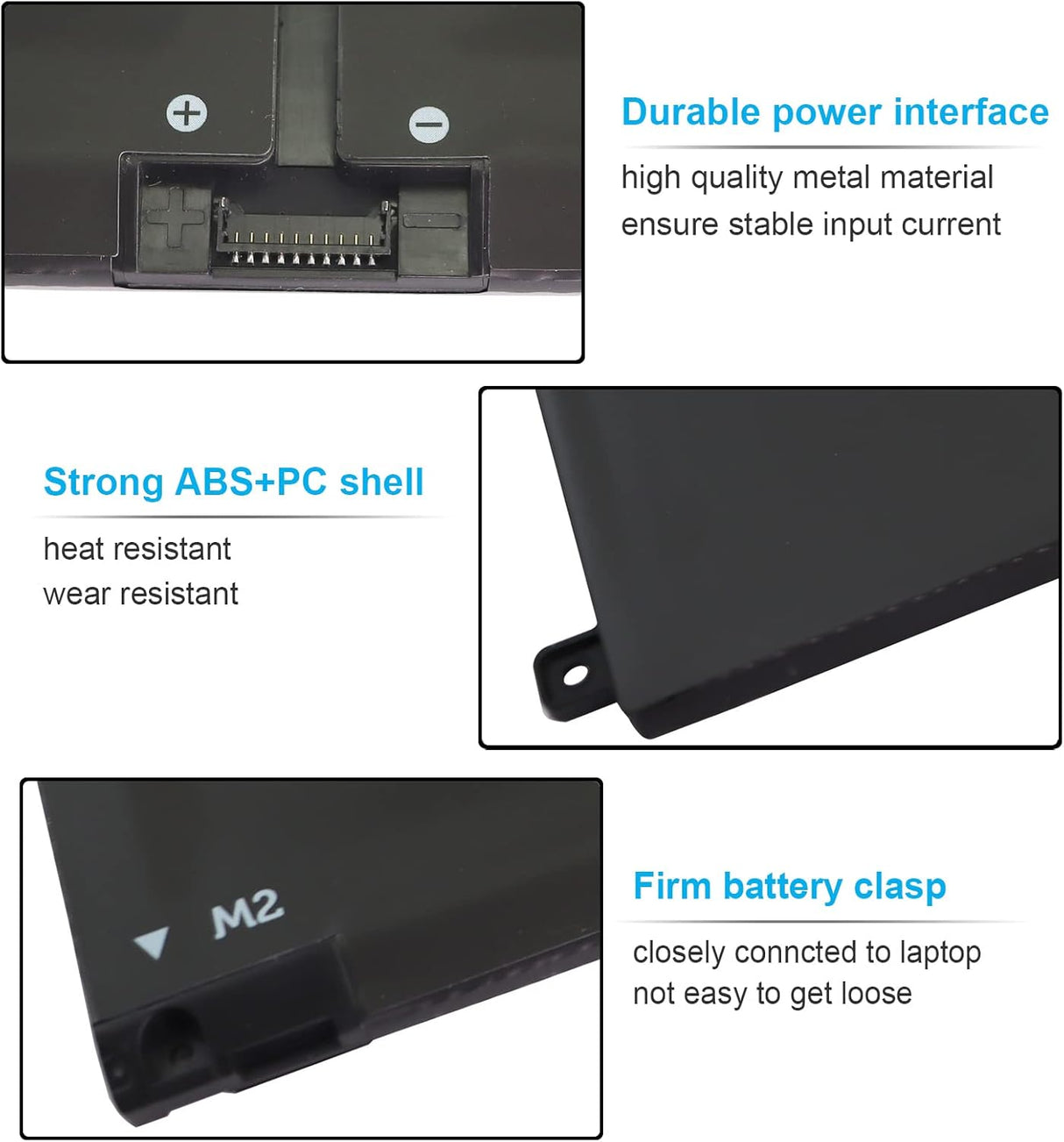 Batería para portátil de 53 Wh H5CKD de 15 V para Dell