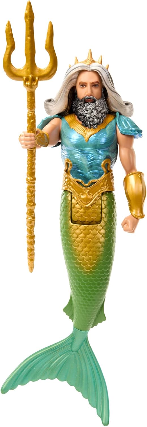 Muñecas de moda Disney Mattel, Set 3: Ariel, Tritón, Ursula