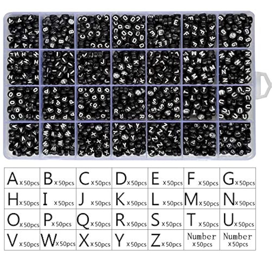 cuentas A-Z y corazón para la fabricación de joyas - Looconi