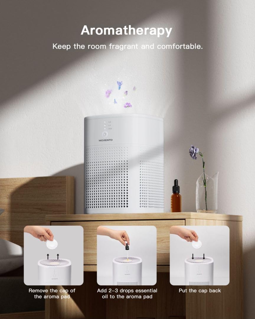 Purificador de aire para dormitorio con filtro HEPA HY1800