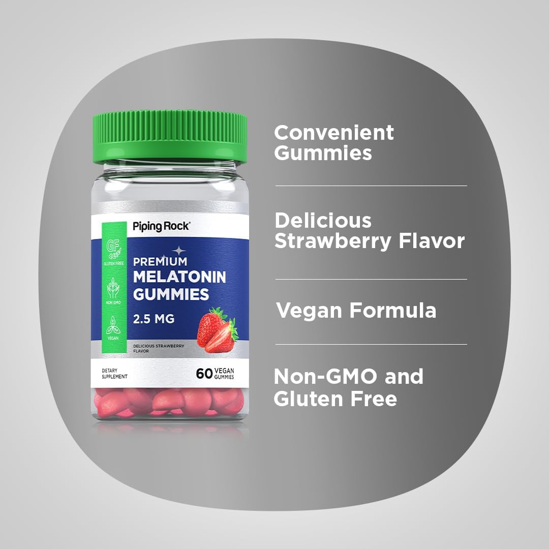 Piping Rock Gomitas de Dormir de 2.5 mg 60 unidades