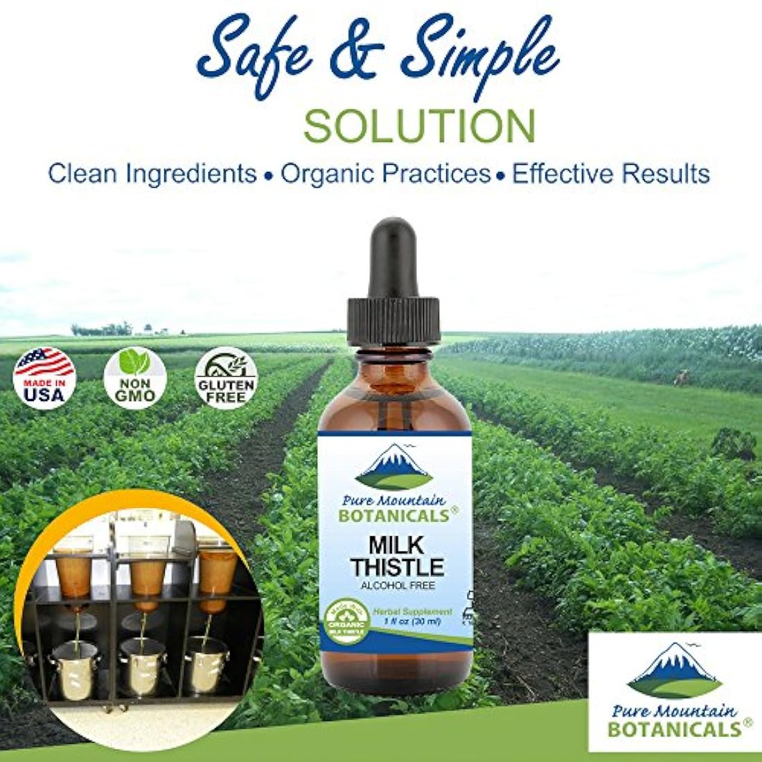 Extracto de cardo de leche – Vegano, fórmula líquida