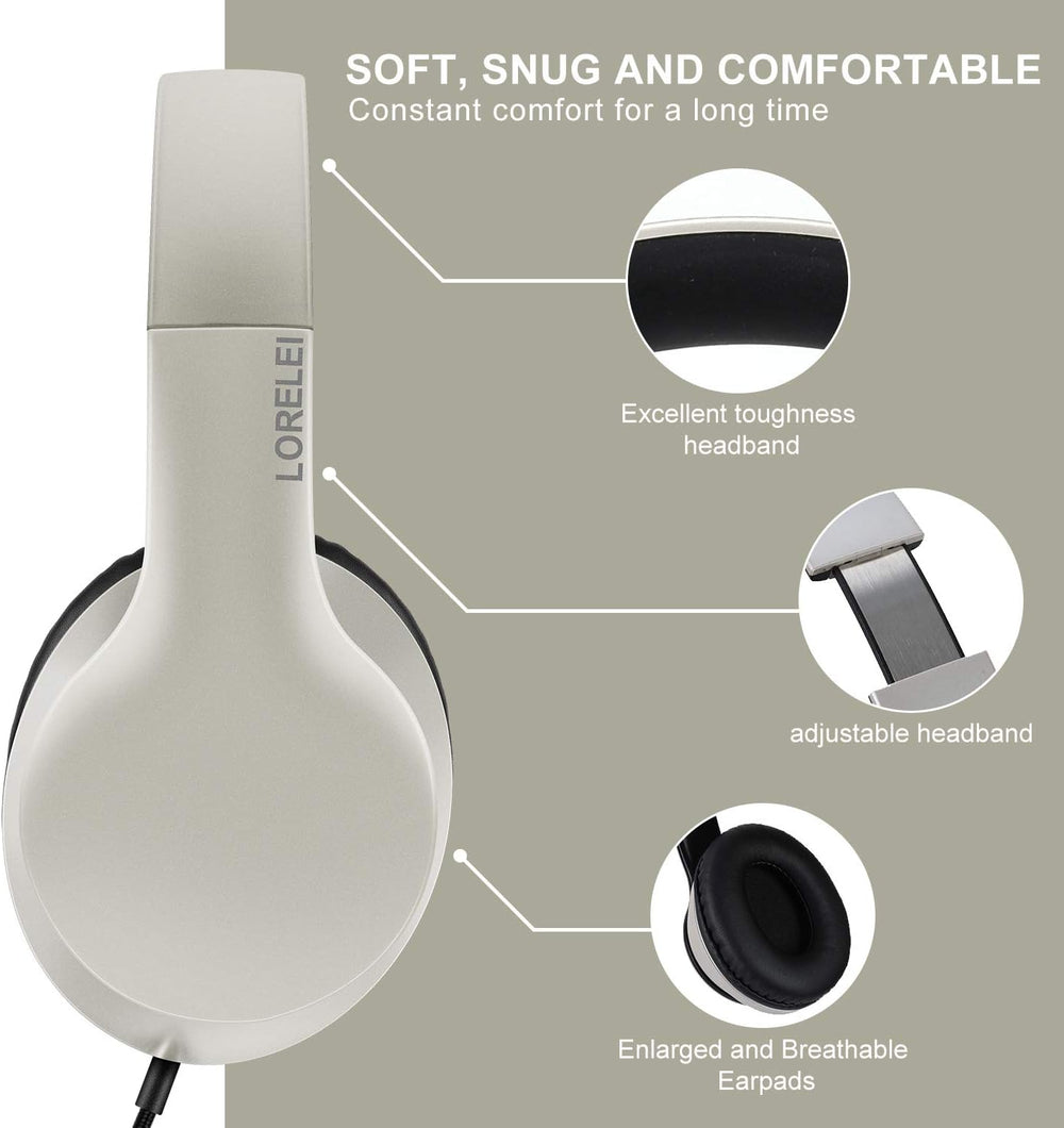 Auriculares LORELEI X6, con micrófono, ligeros y plegables