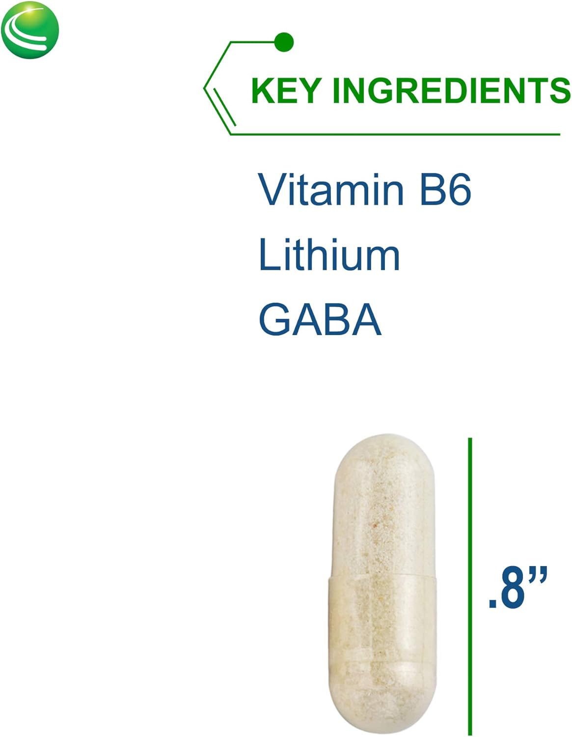 Suplemento Factores de estrés Vitamina B6 Litio y GABA 60UN