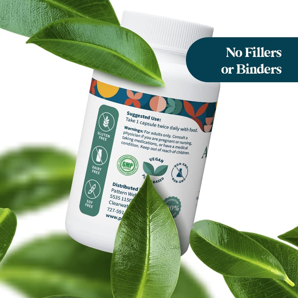 Complejo de Ashwagandha - Pattern Wellness - 60 Cápsulas Veganas