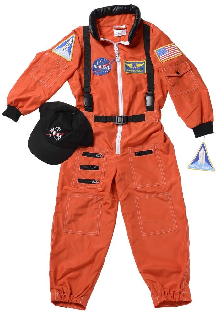 Traje de astronauta Aeromax Jr. con gorra bordada y parches