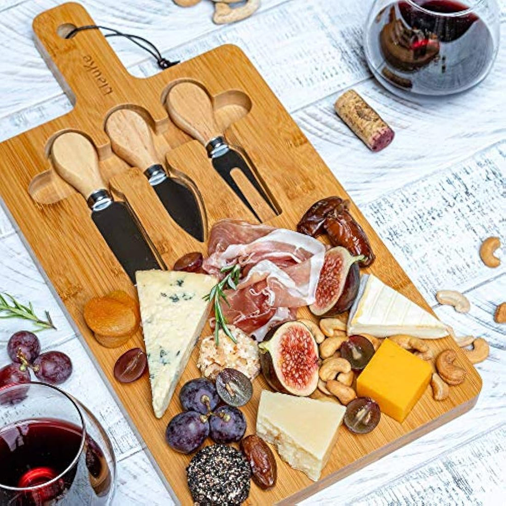 BlauKe - Tabla de queso (incluye 3 cuchillos de queso)