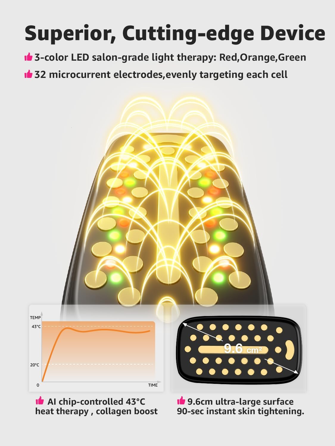Dispositivo Facial 3 en 1 iFae: Masajeador y Rejuvenecedor