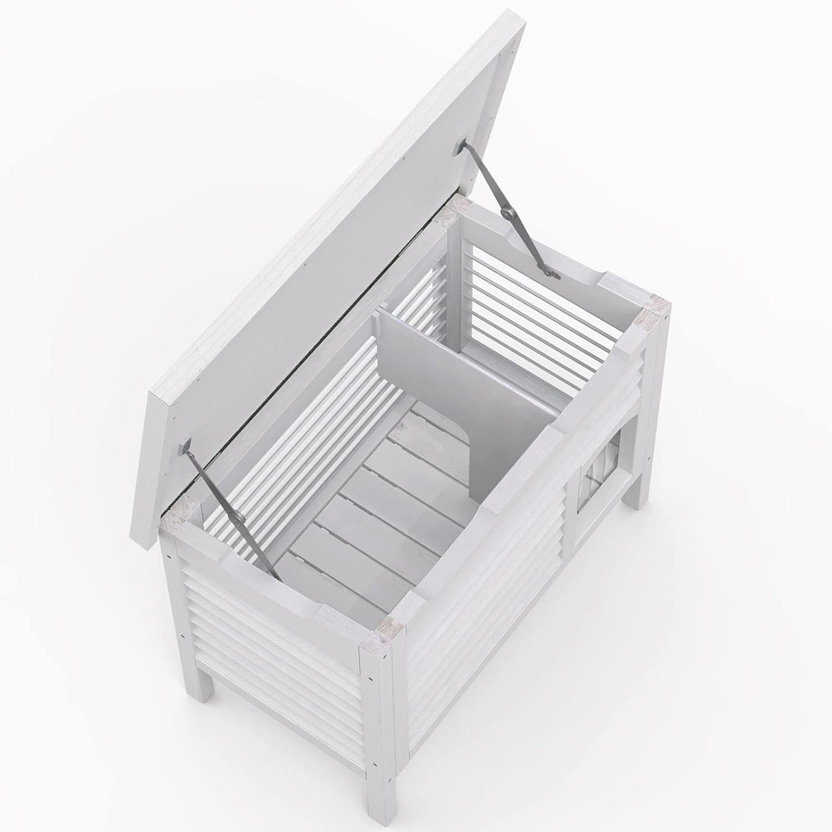 Casa para Gatos GDLF, Madera Sólida, Techo Impermeable, 31.9