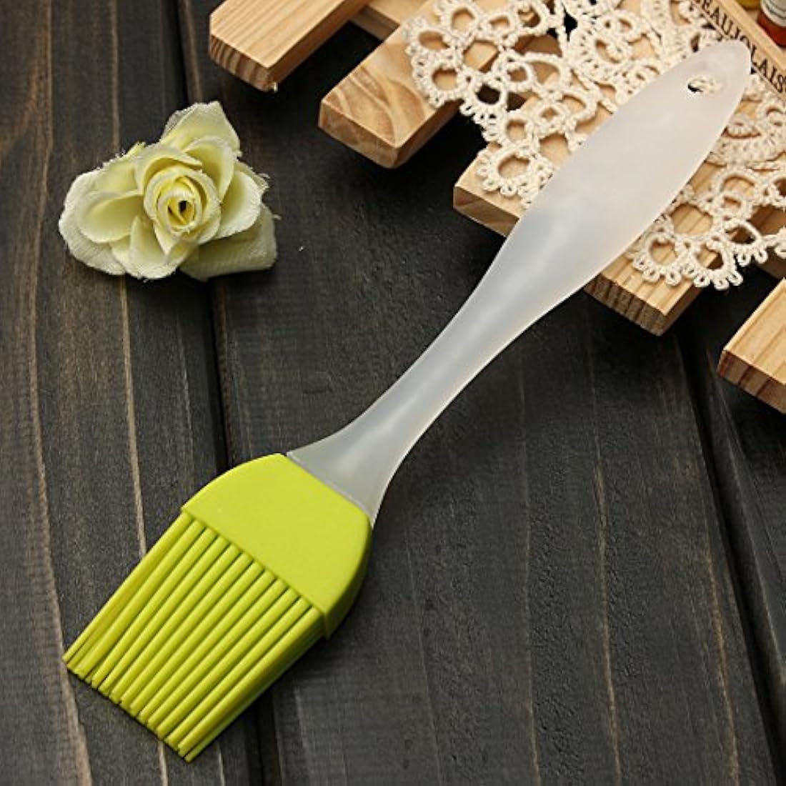 Silcony - Juego de 3 cepillos de silicona para pasteles