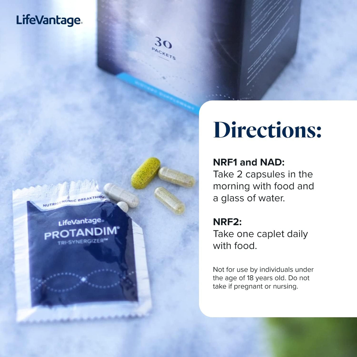 Suplemento Protandim Tri-Synergizer (NRF1+NRF2+NAD)