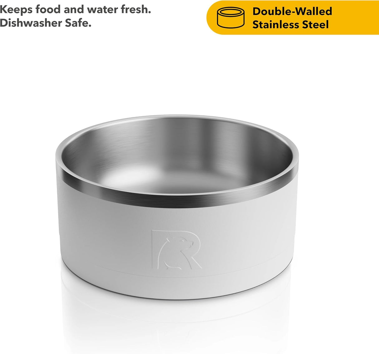 Cuenco 3 en 1 para Perros RTIC, Acero Inoxidable, Grande