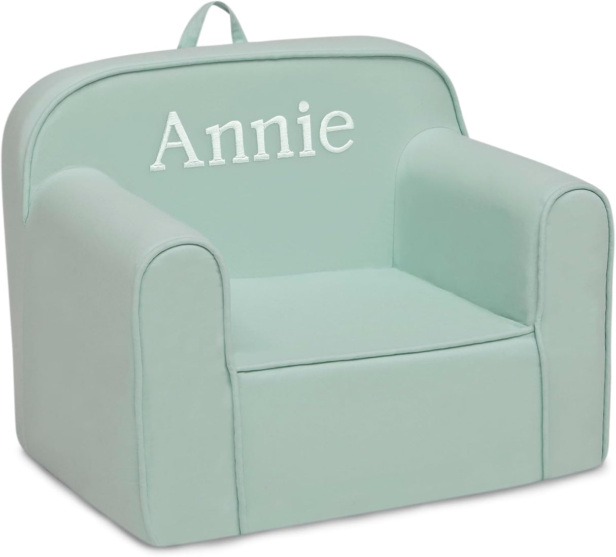 Silla Cozee personalizada, salvia. Delta Children