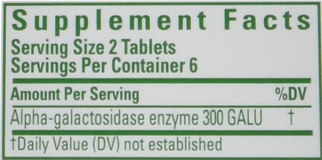 Prevención de Gases Suplemento Enzimático, 12 Tabletas