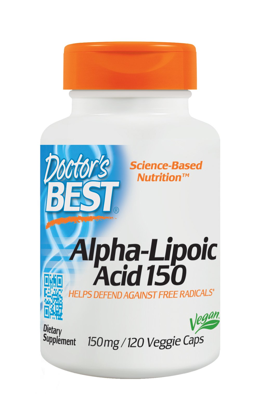 Doctor's Best Alpha-Lipoic Acid, sin OGM, vegano, sin gluten