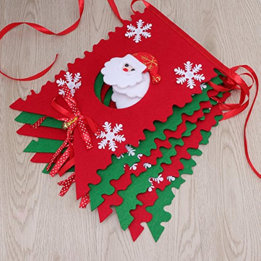 Patrón de Papá Noel de Navidad guirnalda