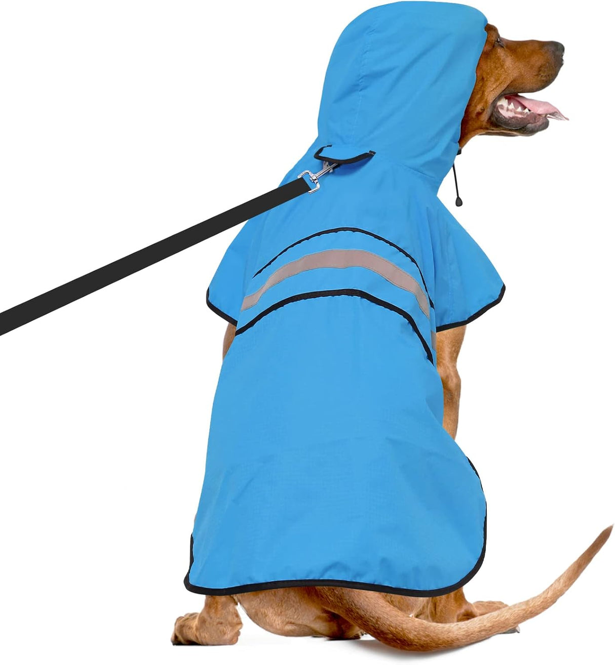 Chubasquero Reflectante para Perros - Impermeable, Ajustable, Mediano
