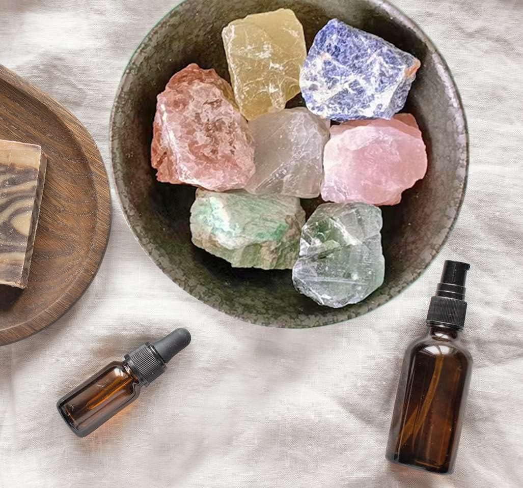 LAIDANLA Cuarzo fresa de 2 in, piedras naturales en bruto