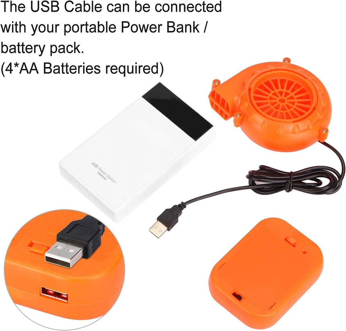 Ventilador Mini para Traje Inflable, Halloween, Cosplay, Modelo X1