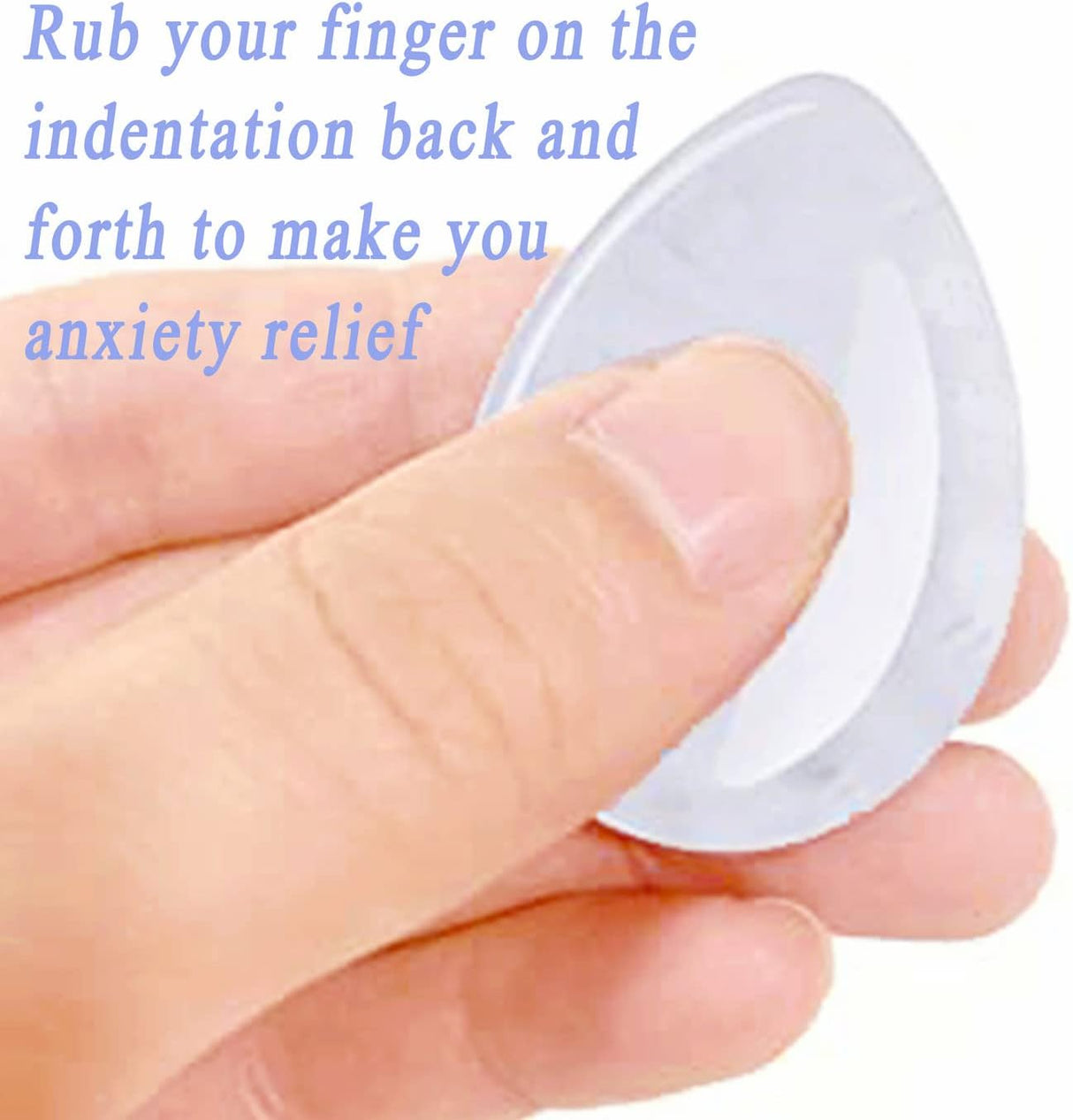 DUQGUHO Piedra de preocupación de 1.7 pulgadas, cristales