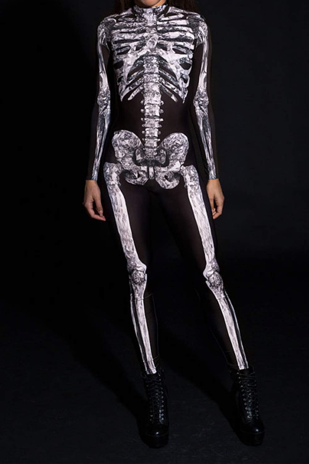 Disfraces de Halloween de esqueleto talla L blanco