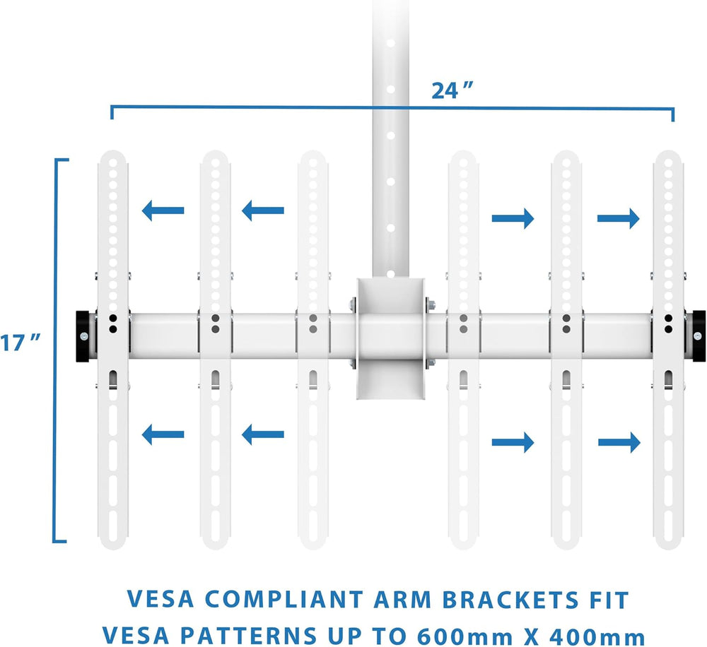 Soporte de TV de Techo Mount-It! 360° Ajustable hasta 75