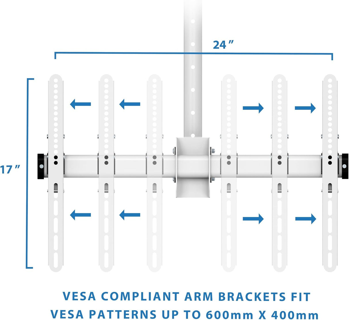 Soporte de TV de Techo Mount-It! 360° Ajustable hasta 75