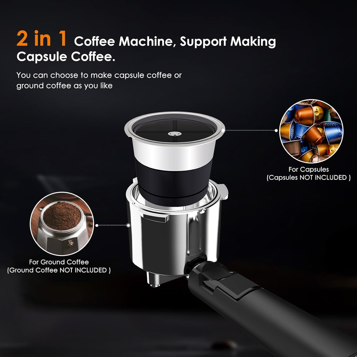 Máquina de café expreso de 20 bares CM8054 COWSAR