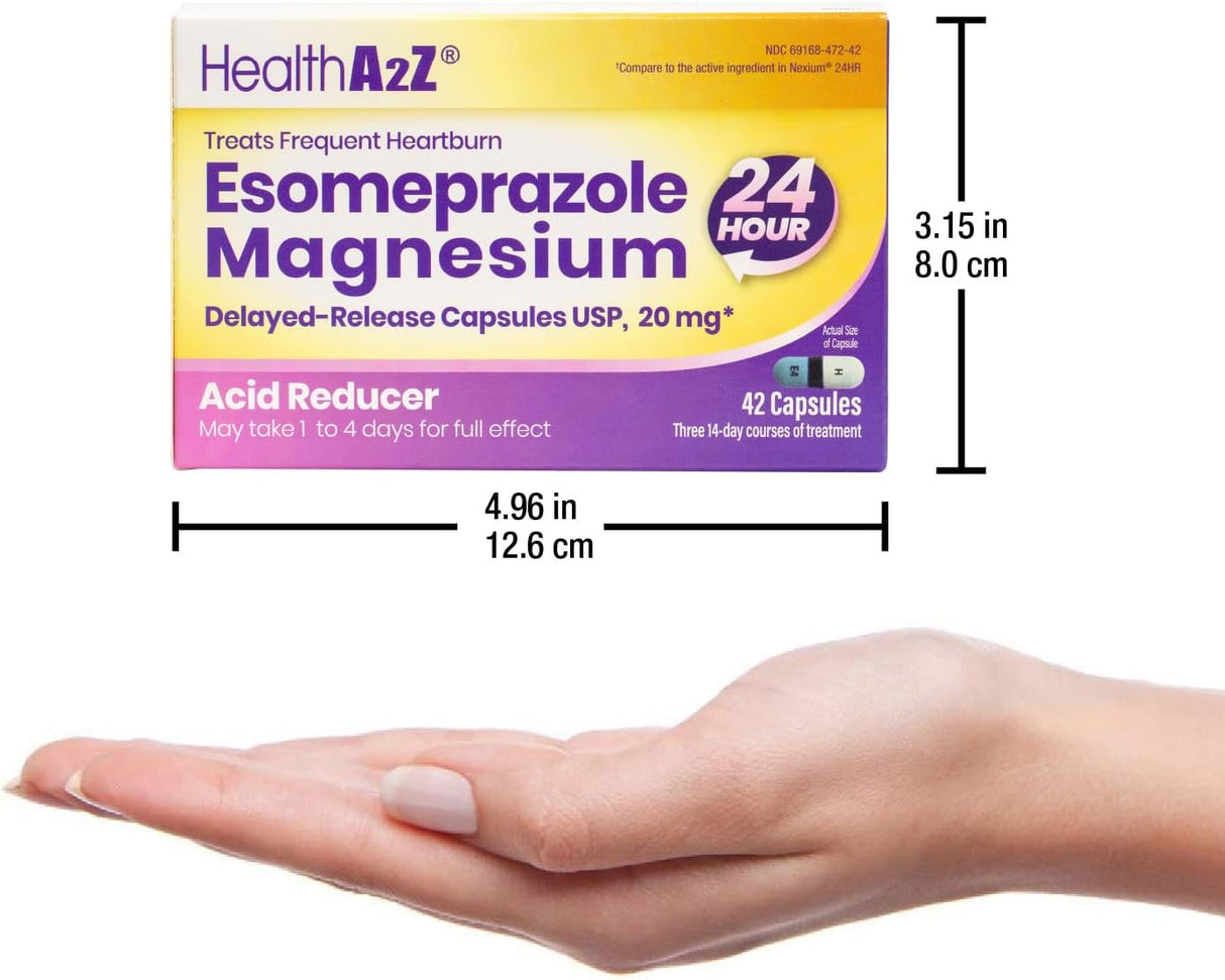 A2Z® Esomeprazol Magnesio 20mg Cápsulas 24h 42 unidades