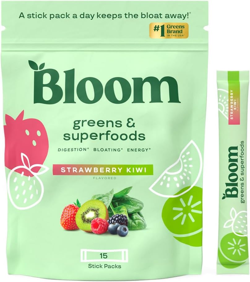 Suplemento Bloom Nutrition Greens and Superfoods Fresa Kiwi