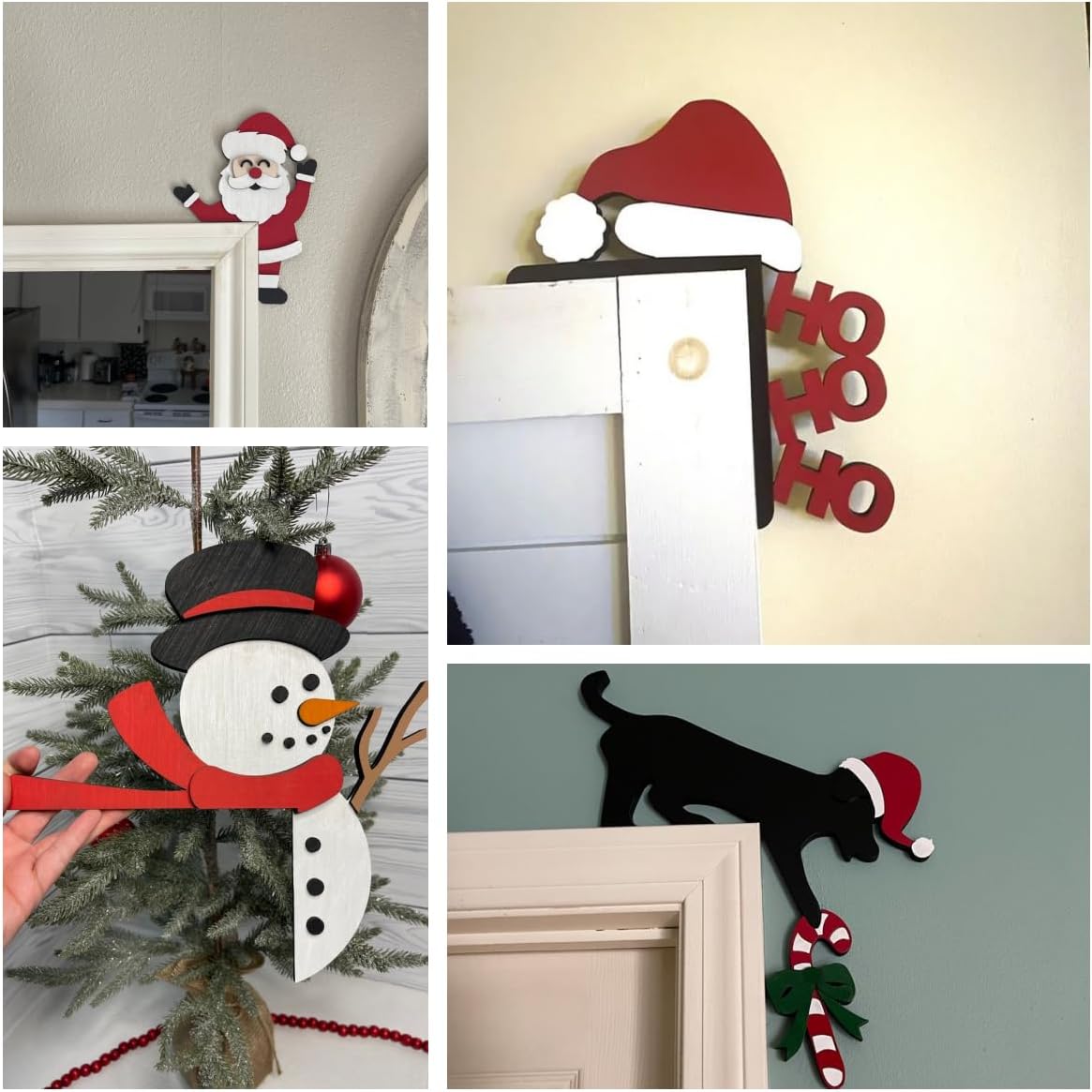 Adorno Navideño Puerta Superior, Decoración Divertida, E