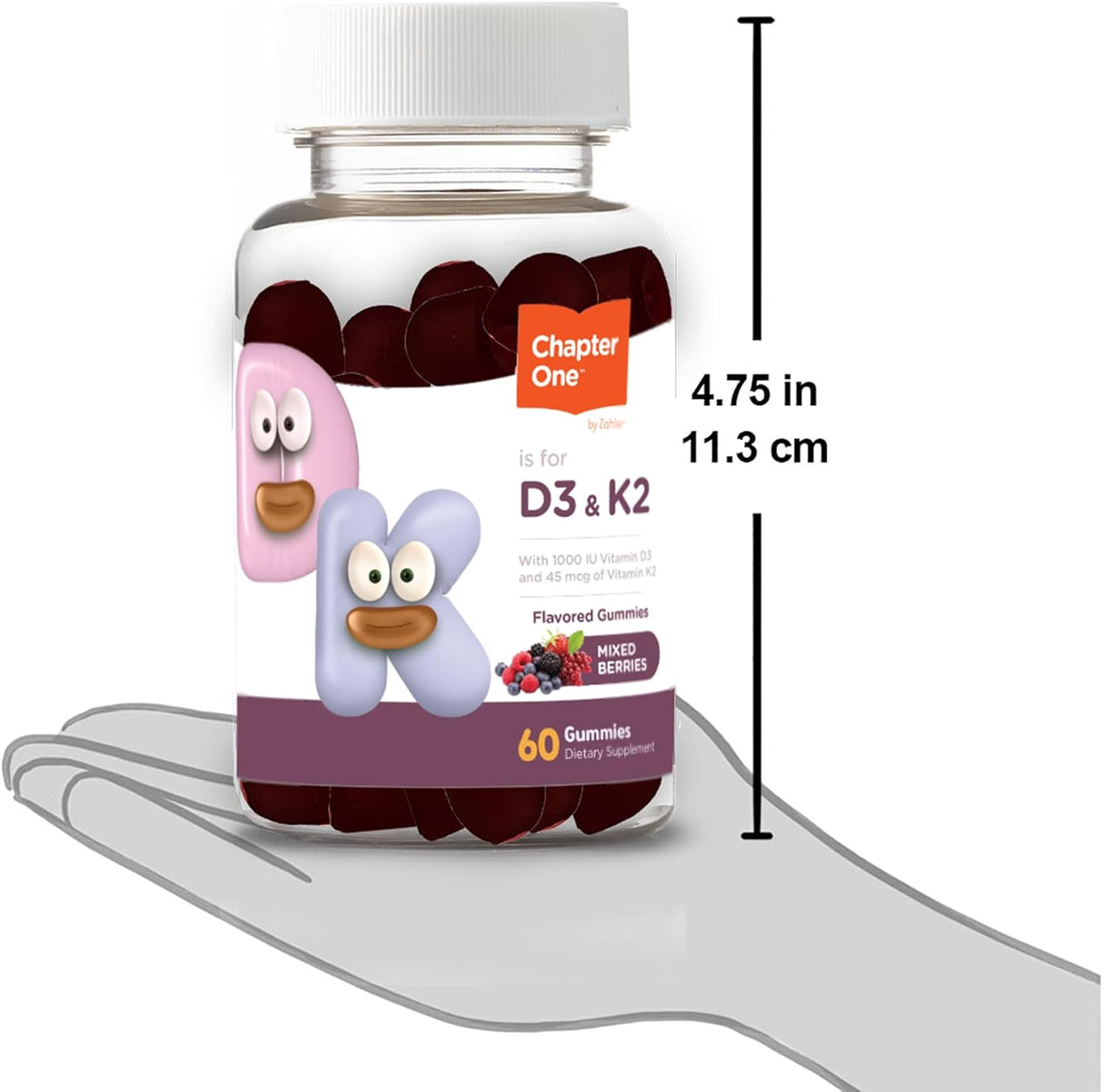 Suplemento Gomitas de vitamina D3 K2 Kosher 60 gomitas