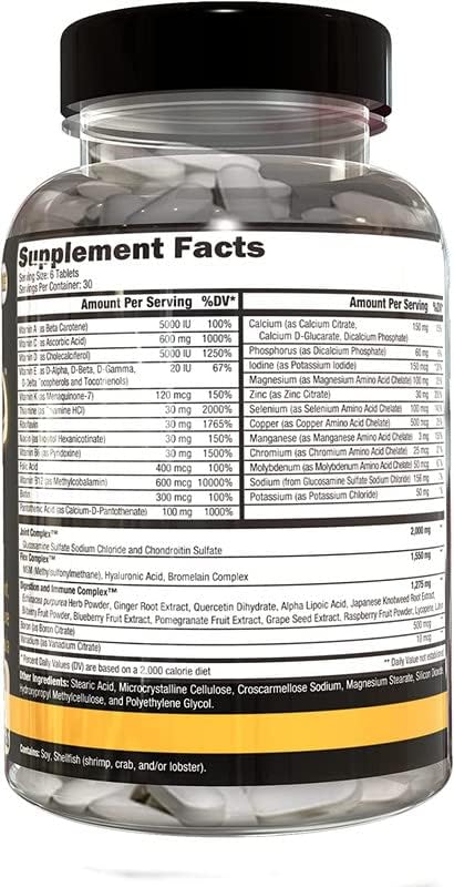 Multivitamínico Orange Triad, Controlled Labs, 30 tabletas