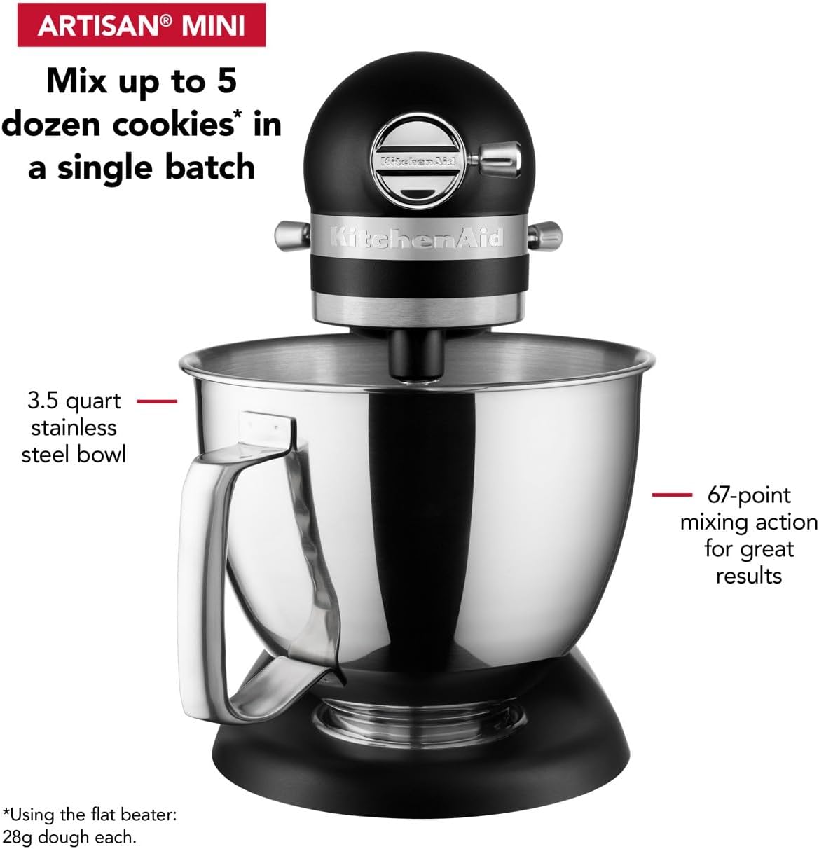 Batidora de Pie 3.5 Qt KitchenAid Artisan Mini KSM3316X