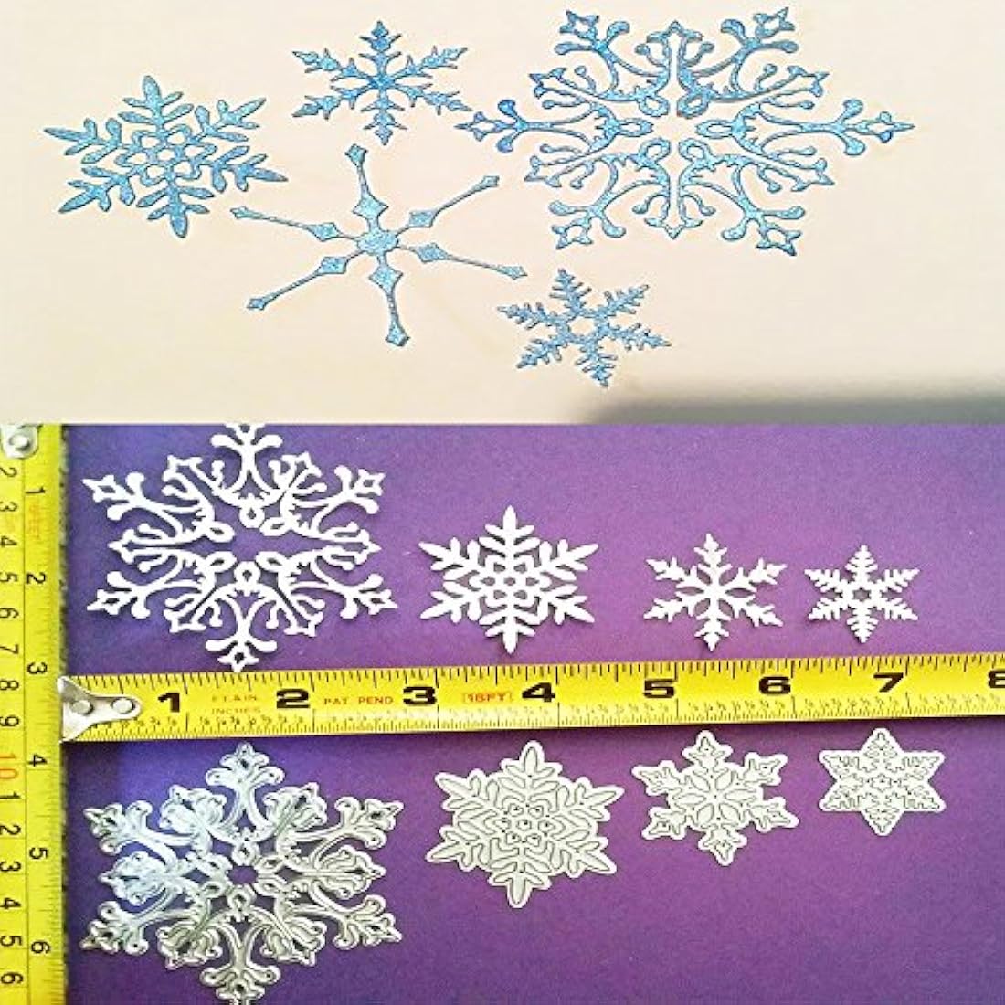 DECORA Plantillas de corte para manualidades copo de nieve