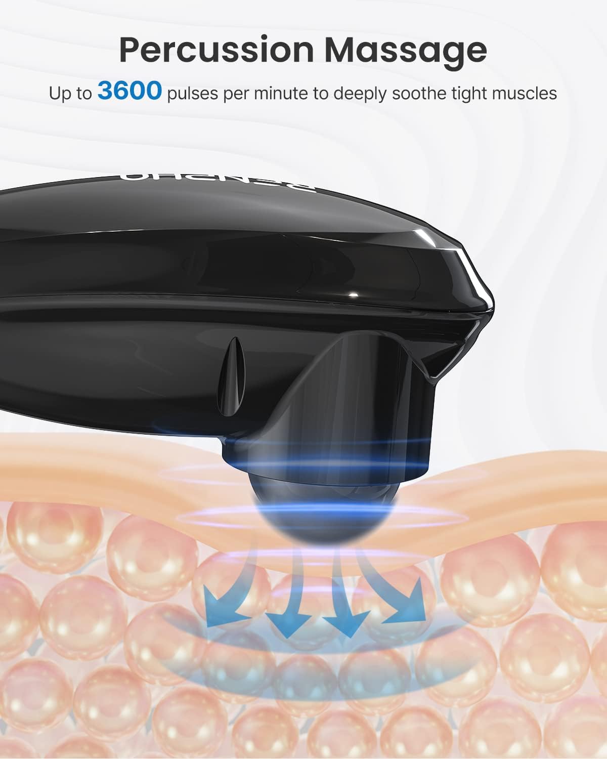 Masajeador Profundo RENPHO, Recargable, Percusiones, Portátil