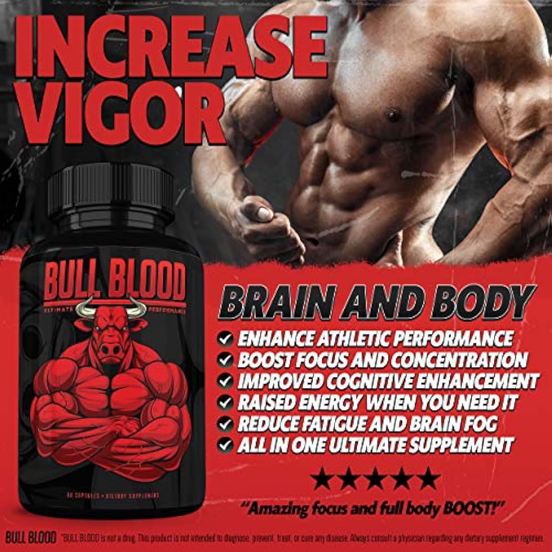 Bull Blood Refuerzo de prueba para hombre Osyris Nutrition