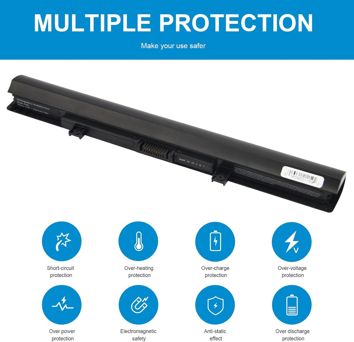Batería para laptop Toshiba Satellite C50 C55 C55D C55T L55