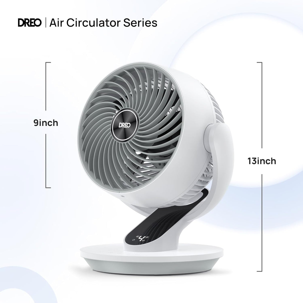 Ventilador Dreo Oscilante 13 Silencioso, 4 Velocidades, Modelo X