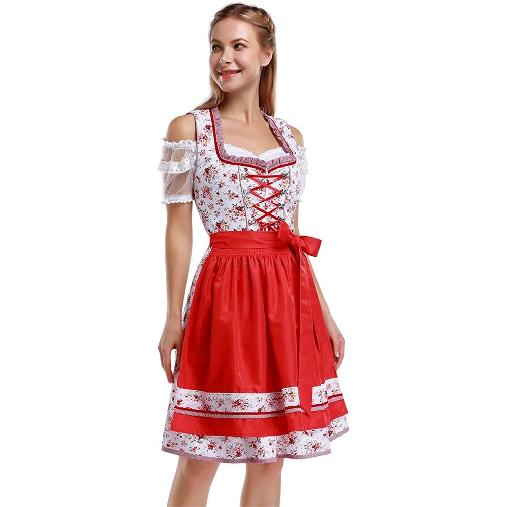 Disfraces de Vestid Oktoberfest para mujer blanco talla XL