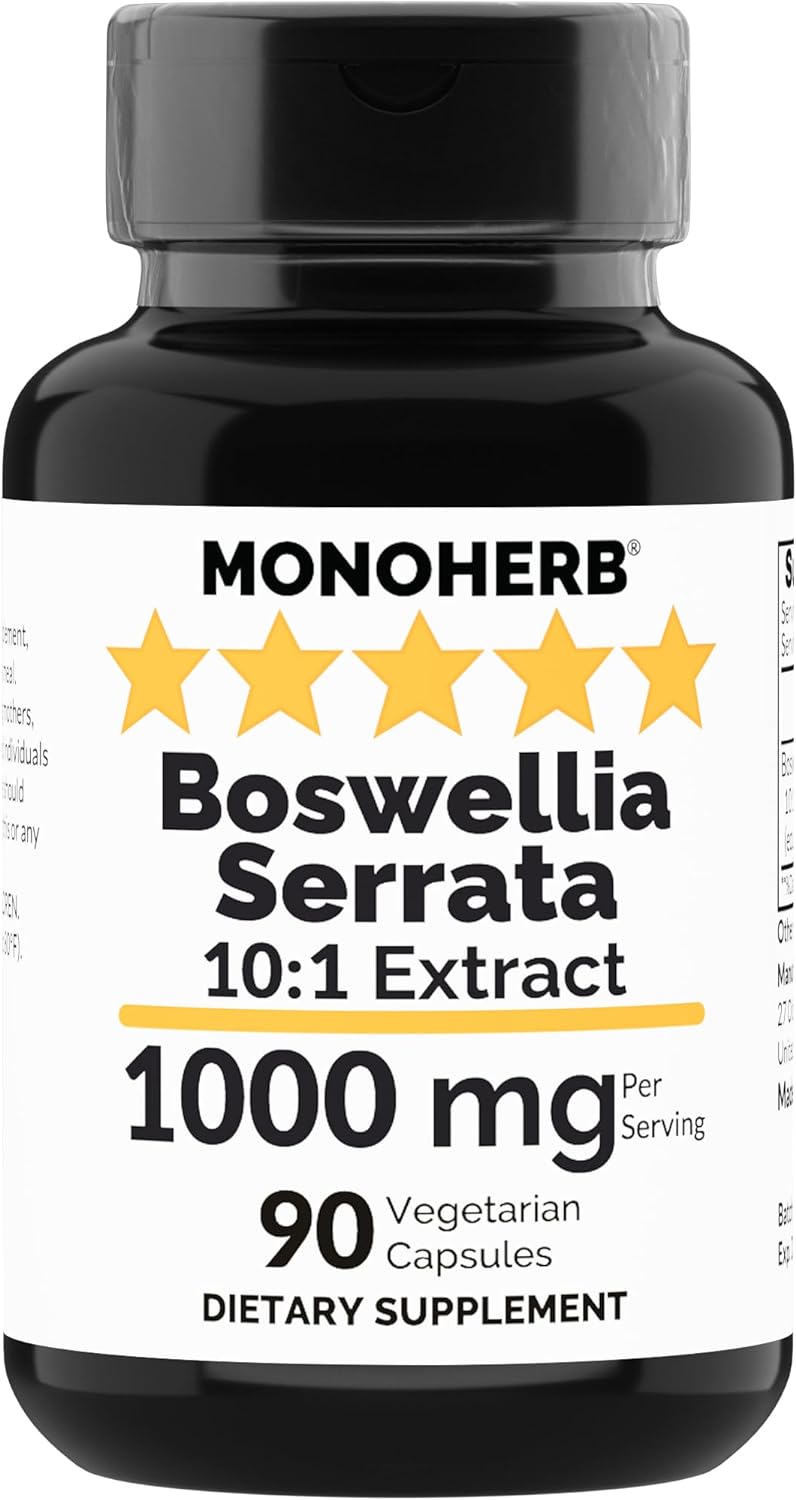 Extracto de Boswellia Serrata 1000 mg - Cápsulas Vegetarianas