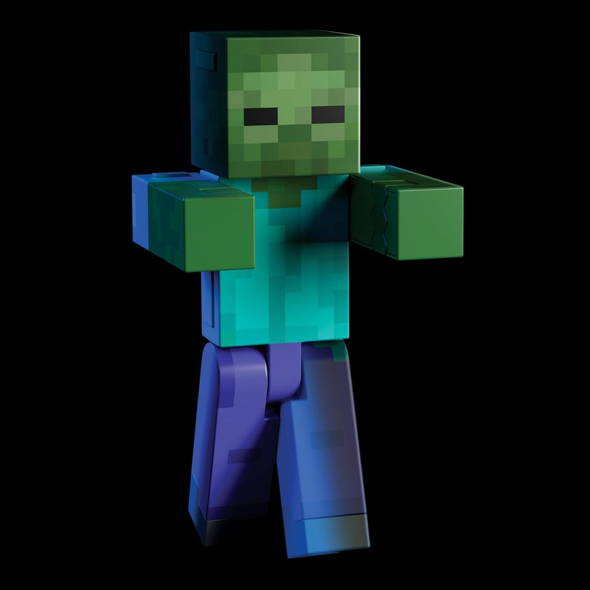 Figura Zombie Minecraft Mattel, 5.5 con 4 Accesorios