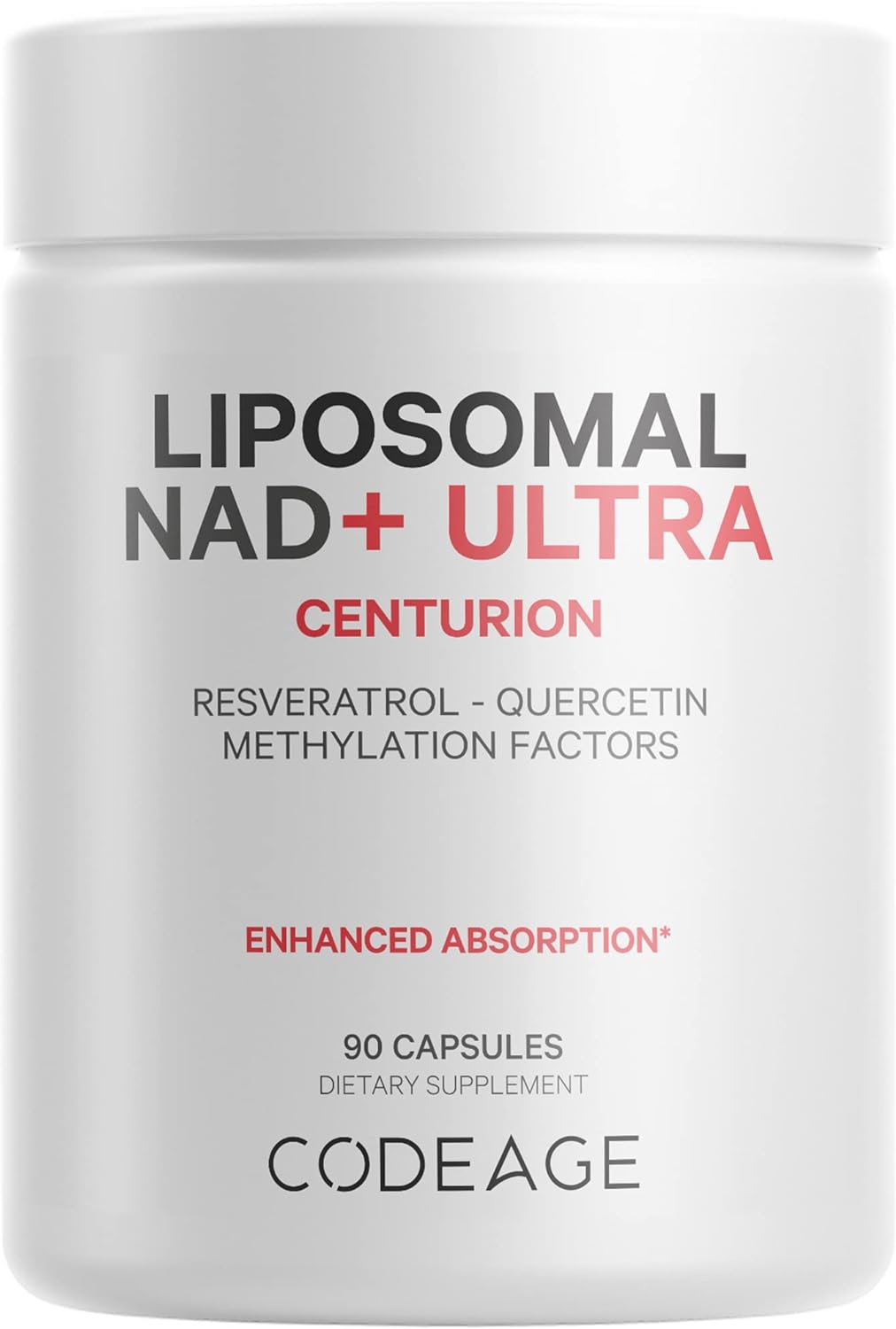 Suplemento NAD+ Liposomal con Resveratrol y Vitamina B