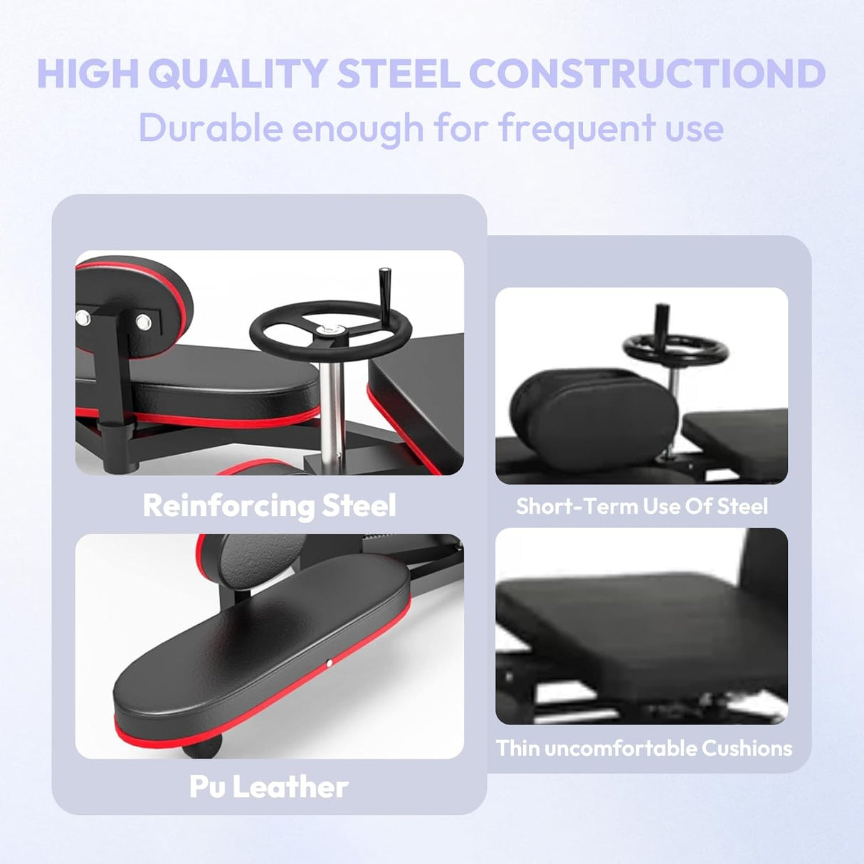 Estirador de Piernas Pro, Heavy Duty, 330LBS, Máquina de Ejercicio